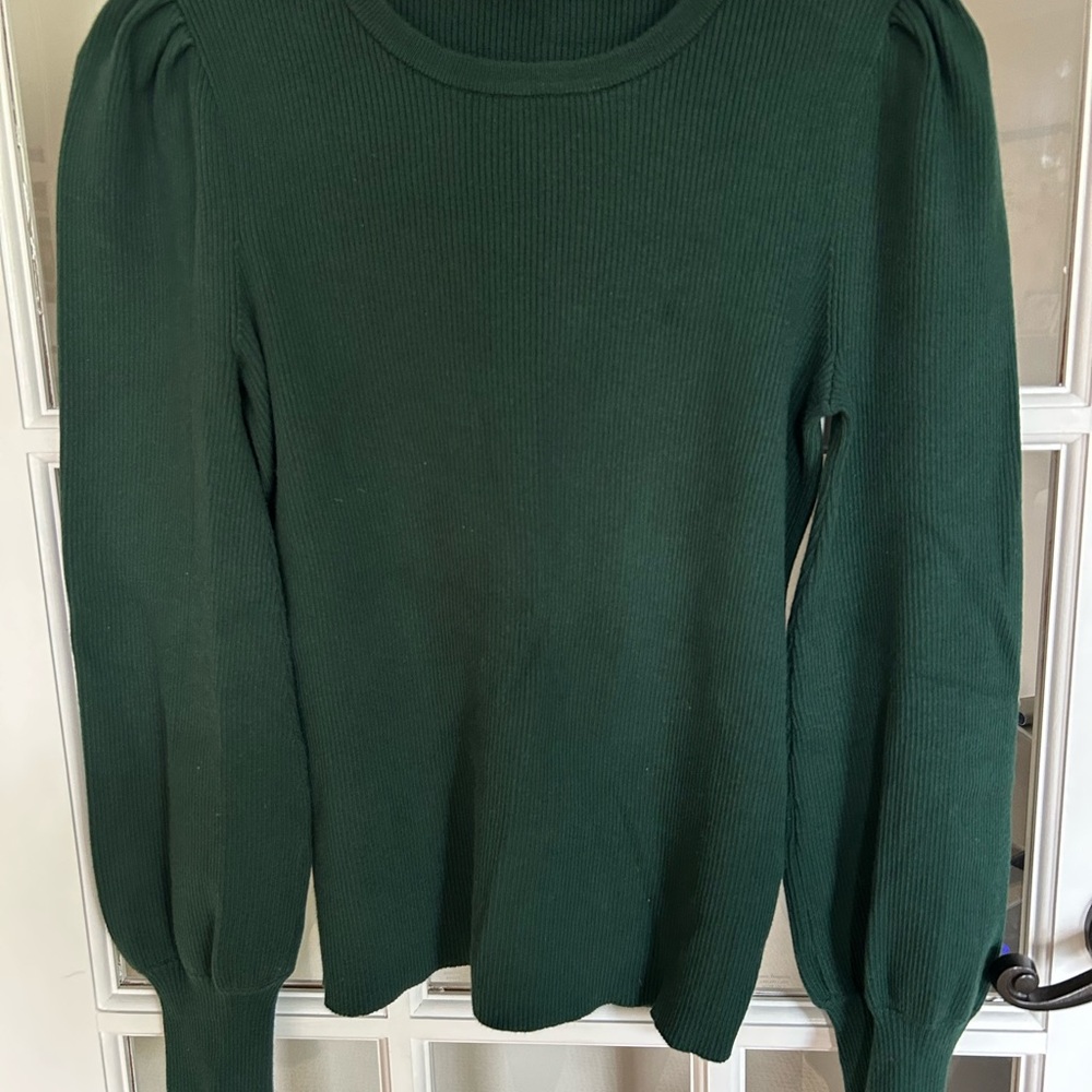 Ralph Lauren Green Ribbed Long Sleeve Sweater